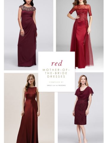 Burgundy and Red Mother of the Bride Dresses