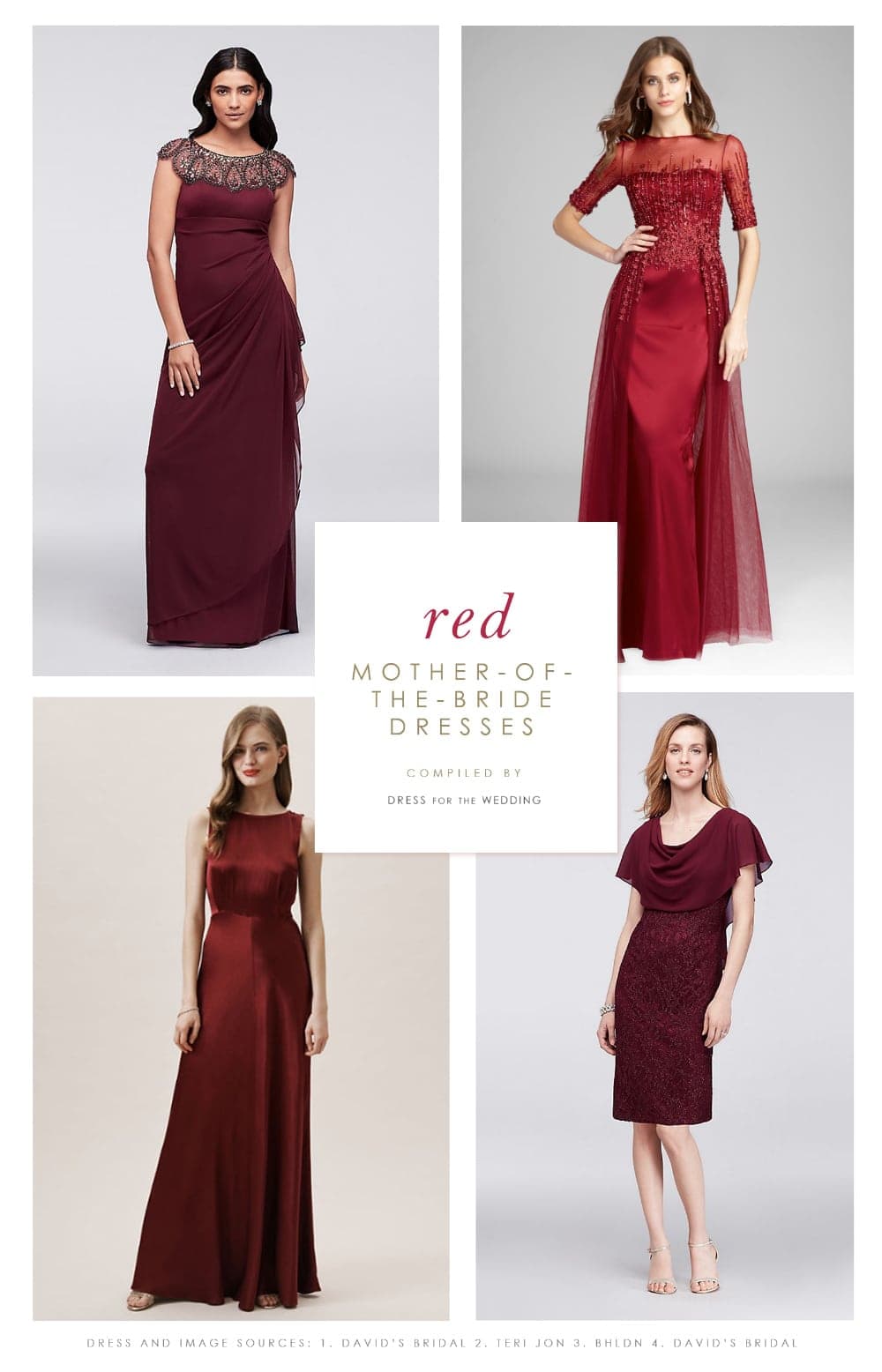 Red Mother Of The Bride Dresses