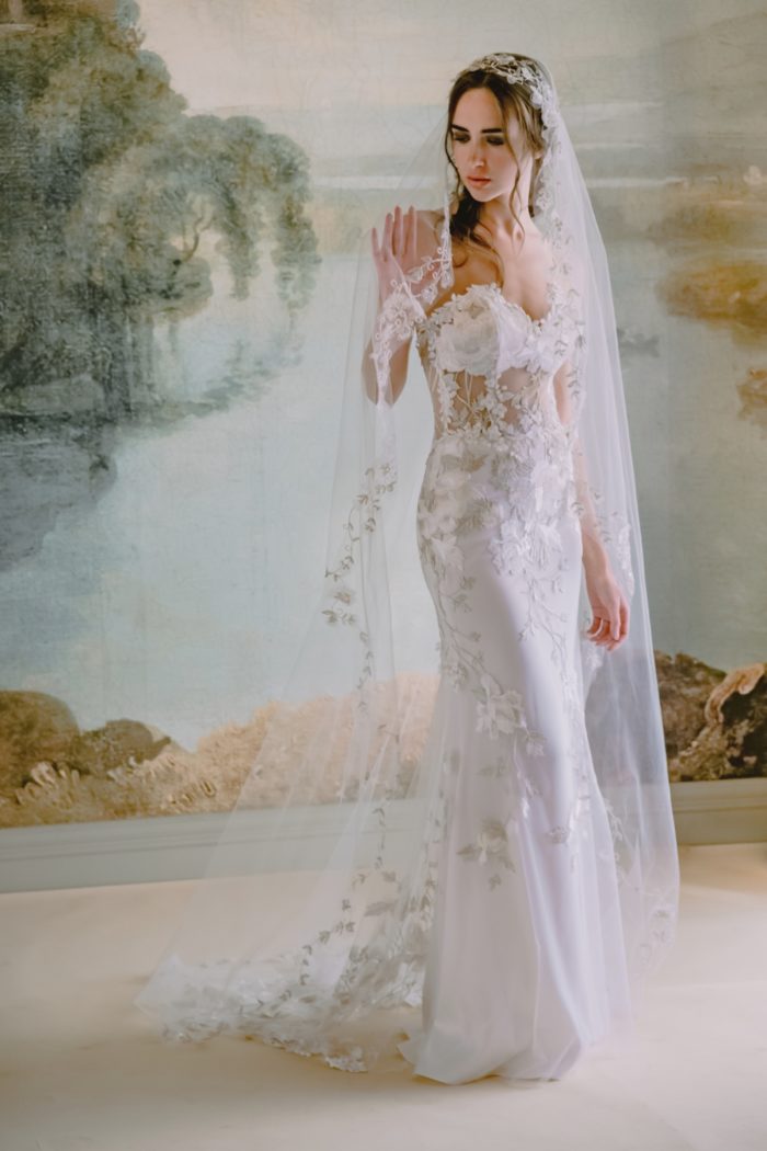 Odessa wedding dress by Claire Pettibone