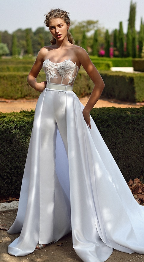 Designer Bridal Pantsuit Gala Galia Lahav