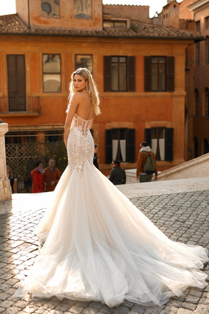 Gorgeous dramatic bridal gown from Berta Privee Bridal Collection No 2