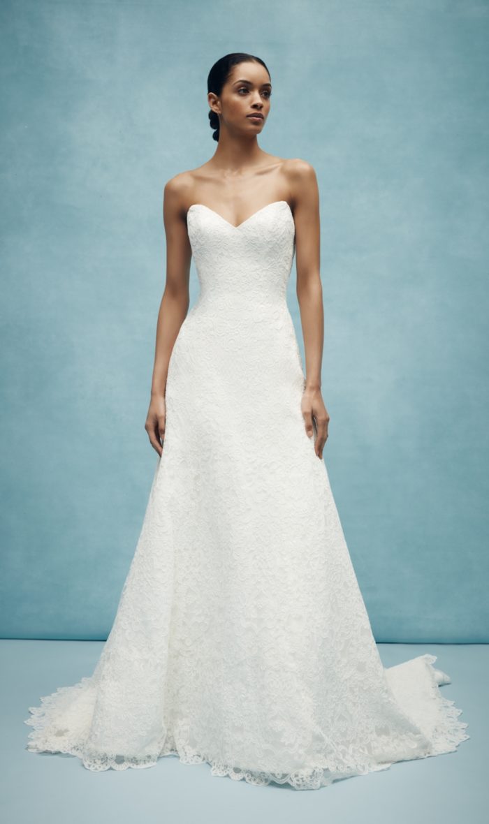 All over lace classic wedding dress from Anne Barge 2020 Bridal Collection