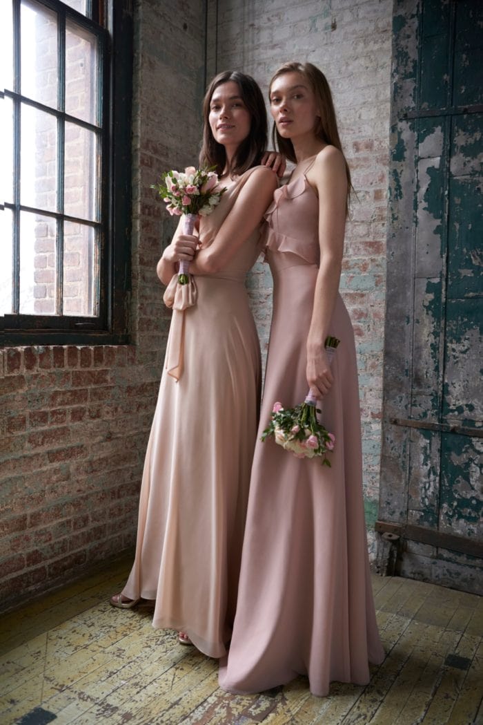 Blush bridesmaid dresses 2020 | Reese and Fayre Dresses by Monique Lhuillier