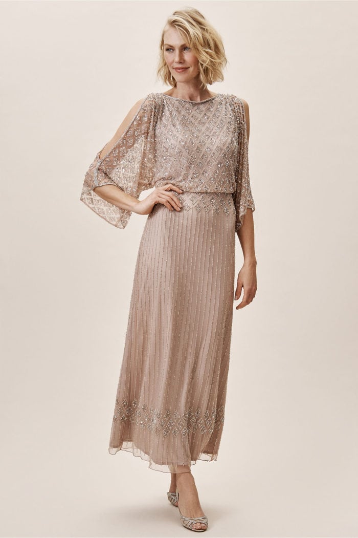 mother of the bride gold sequin dress