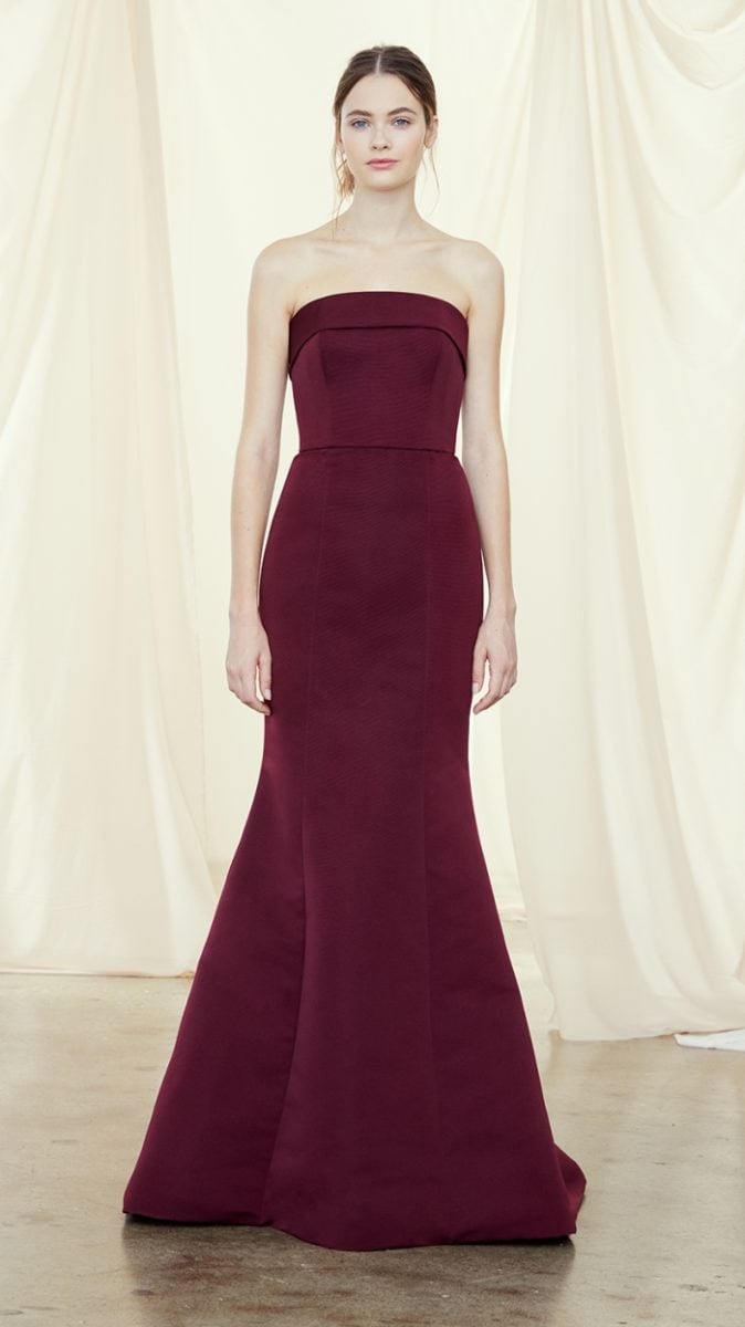 Strapless bridesmaid dress Fall 2019 Amsale