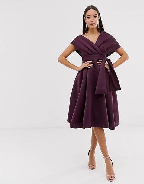 purple dress for wedding guest uk