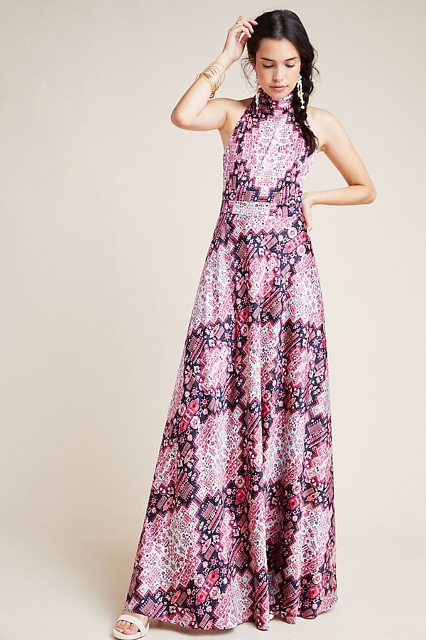 purple maxi dresses for weddings