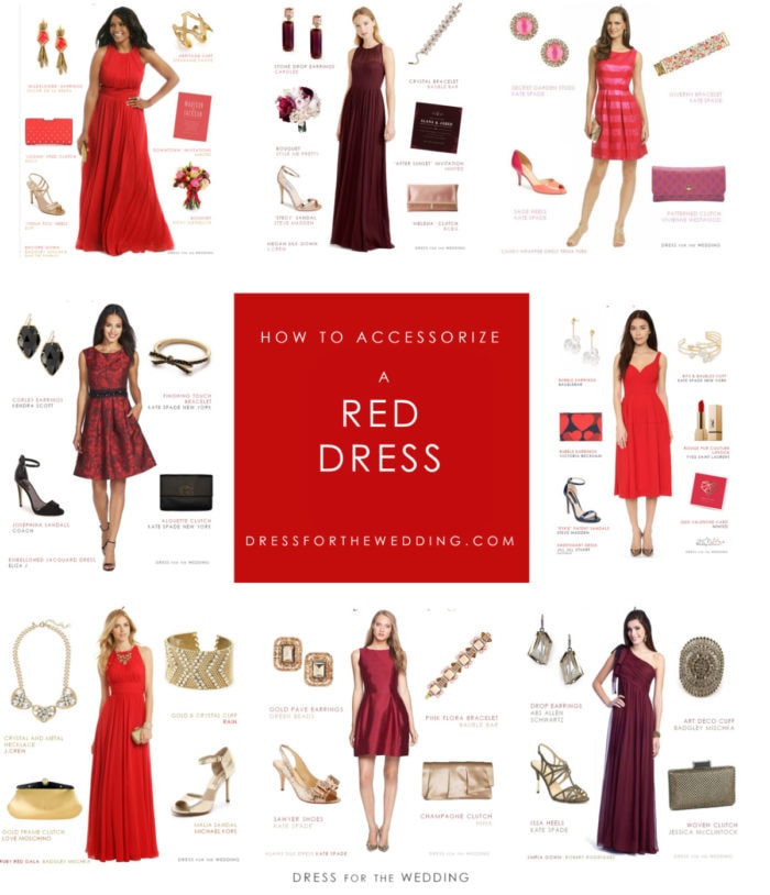 red dress and jacket for wedding