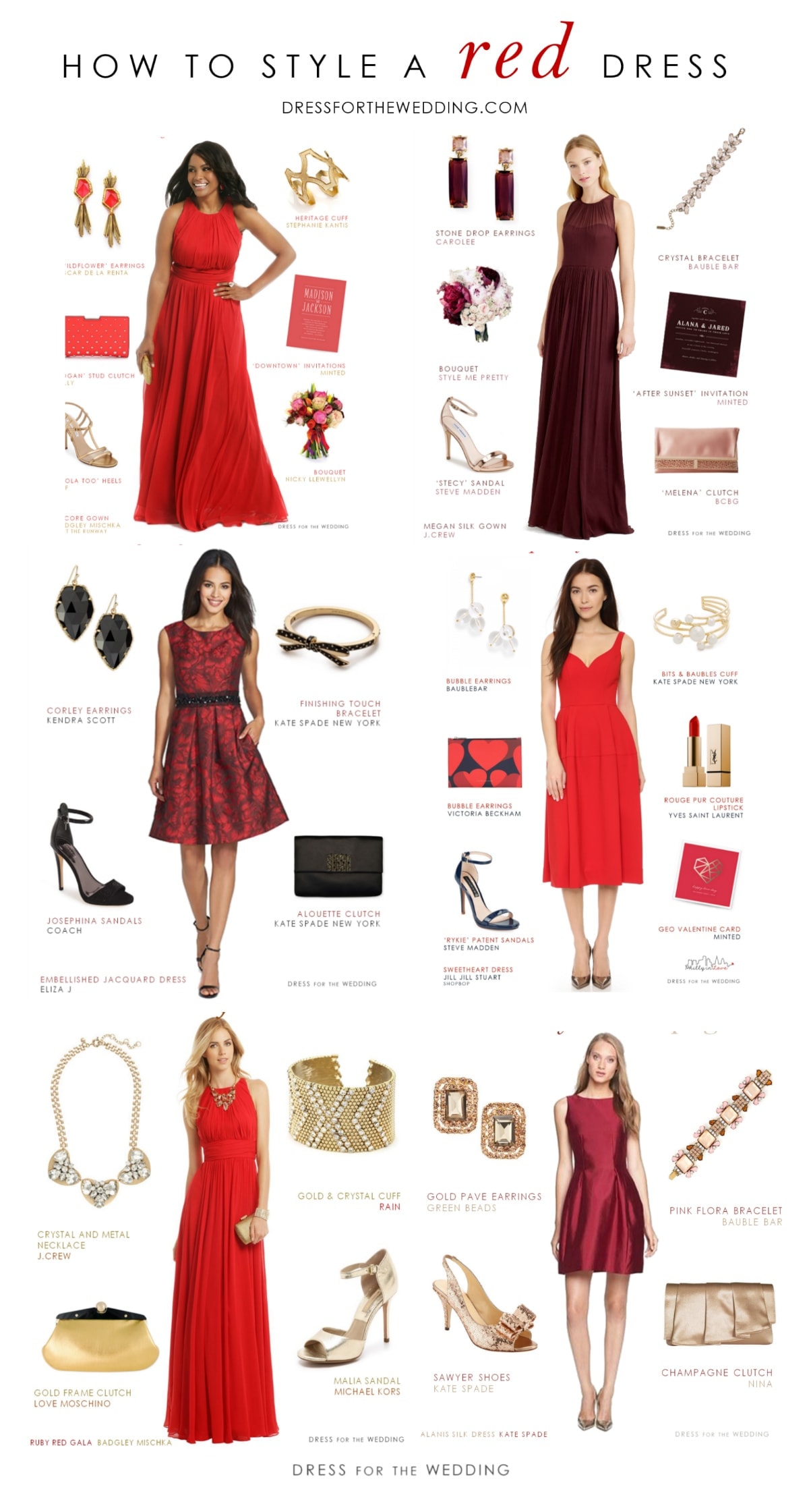 how to style a red dress