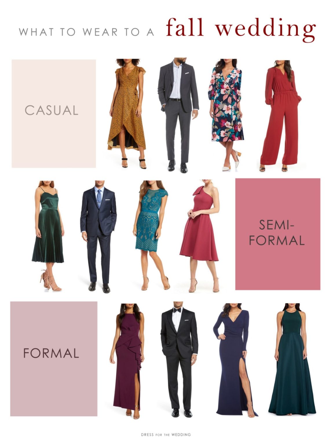 what do you wear to an autumn wedding