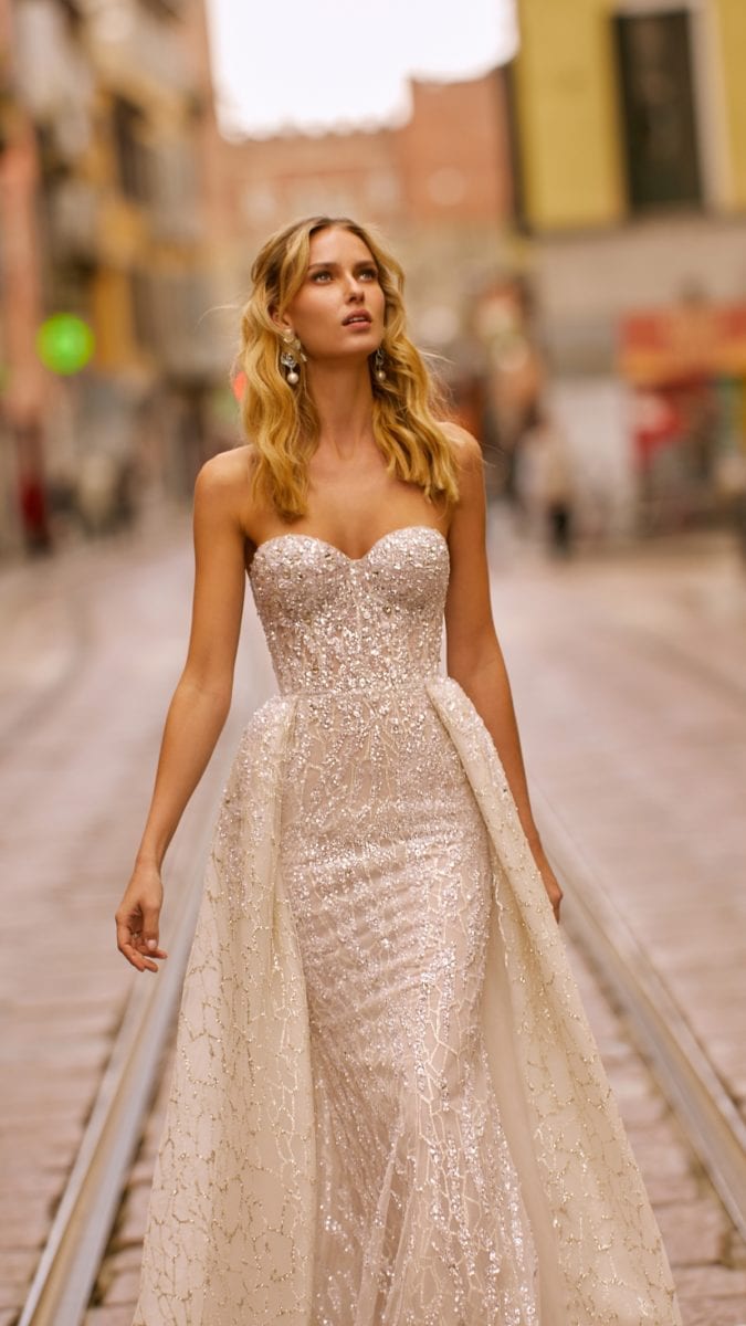 Glamorous bridal gown