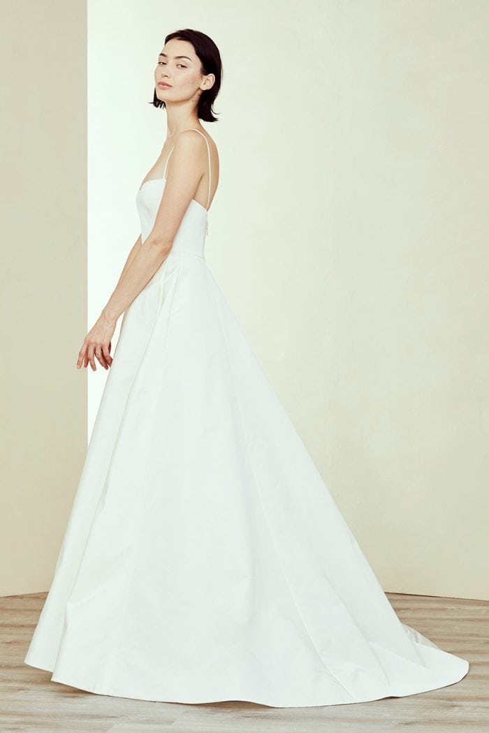 Simple ballgown bridal gown