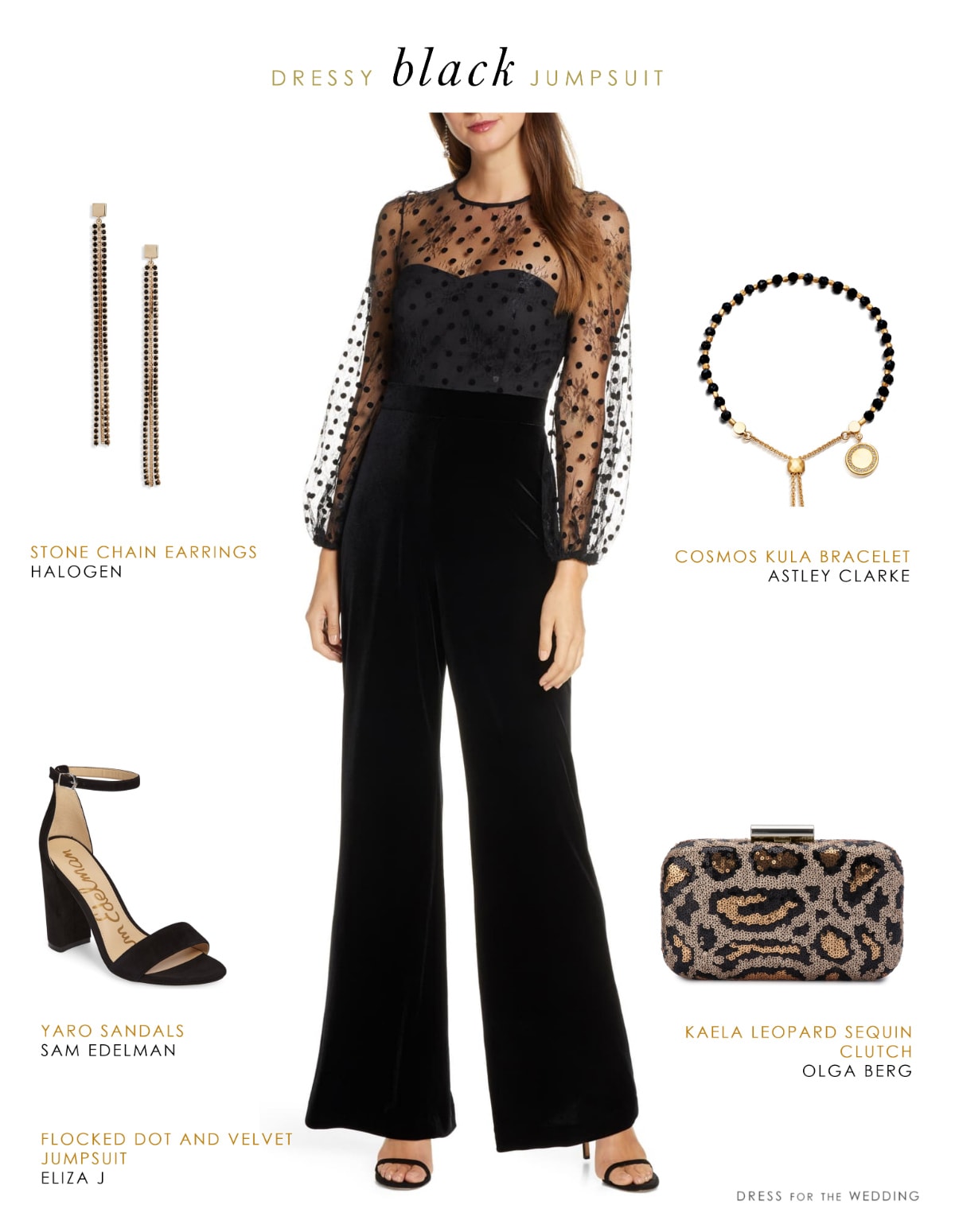 accessories to wear with black dress