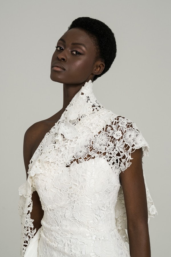 Detail of May Peter Langner Bridal Gown