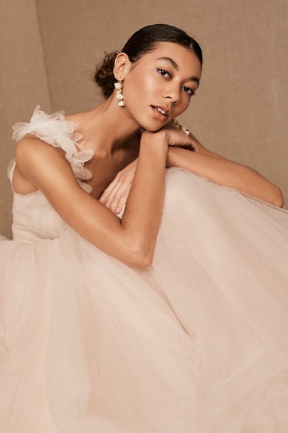 blush wedding dress from bhldn spring 2020