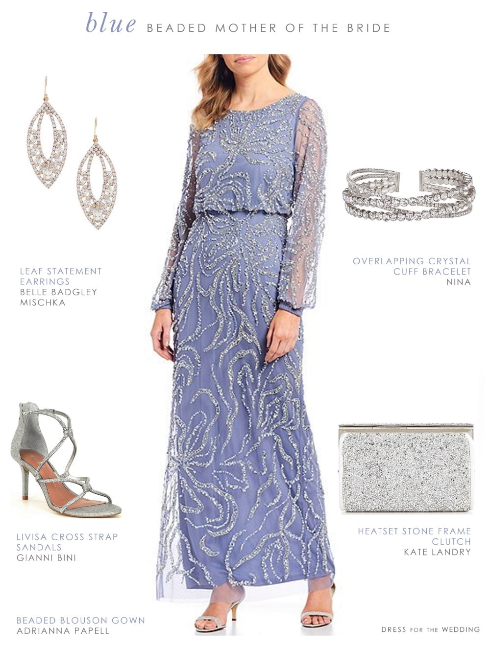 light blue adrianna papell dresses