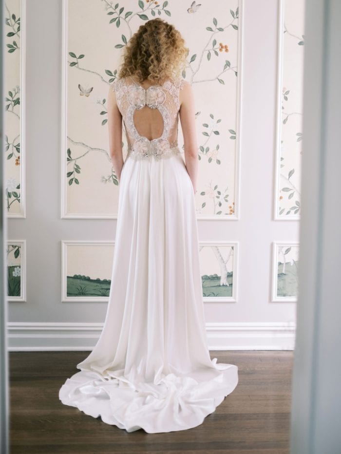 Claire Pettibone Wedding Dress with Statement Back