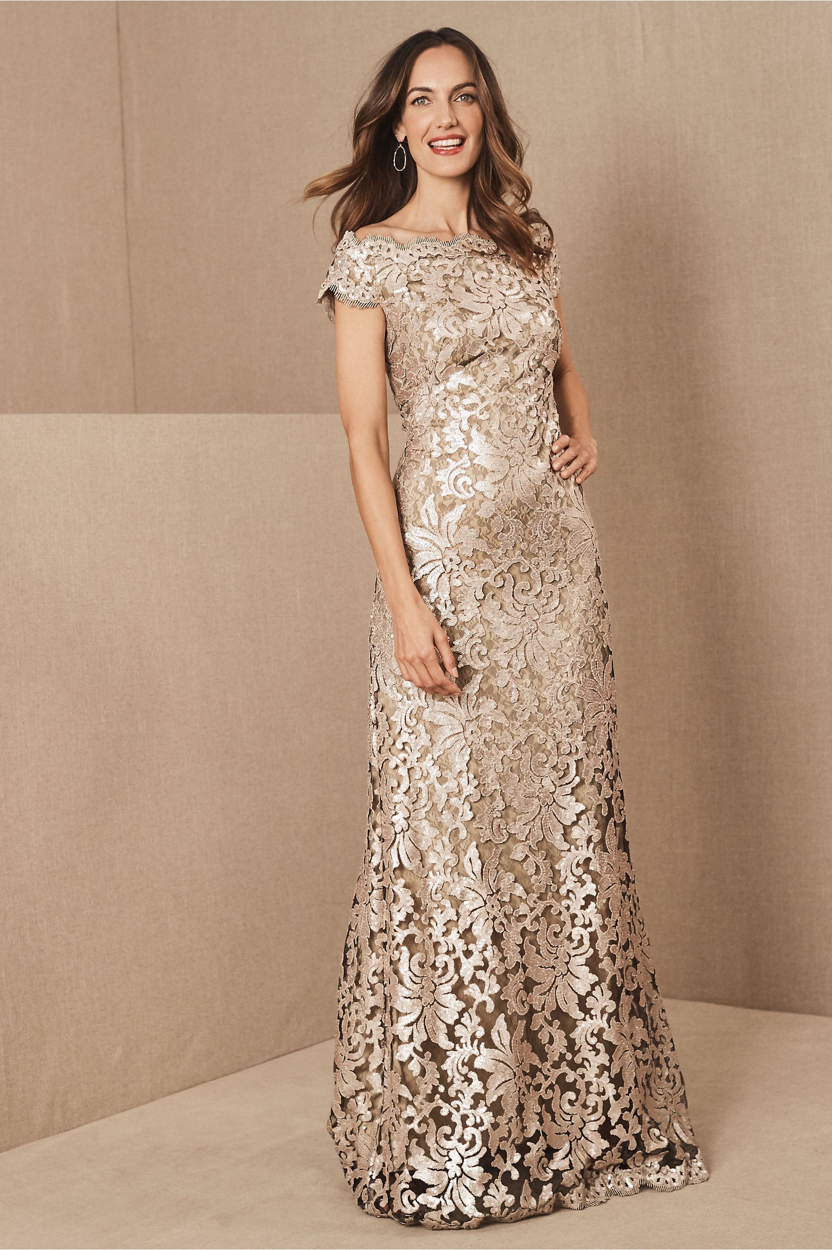 gold gown mother of the bride