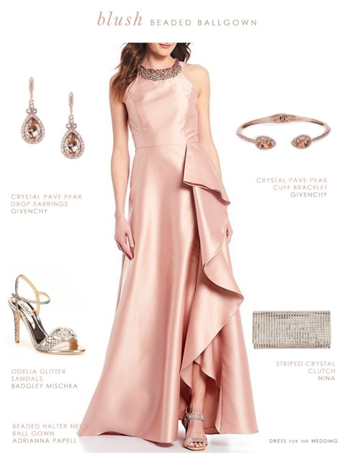 Blush Pink Gown for a Wedding 