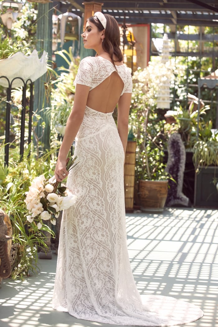 Keyhole back Yvie Wtoo Wedding Dresses Spring 2020