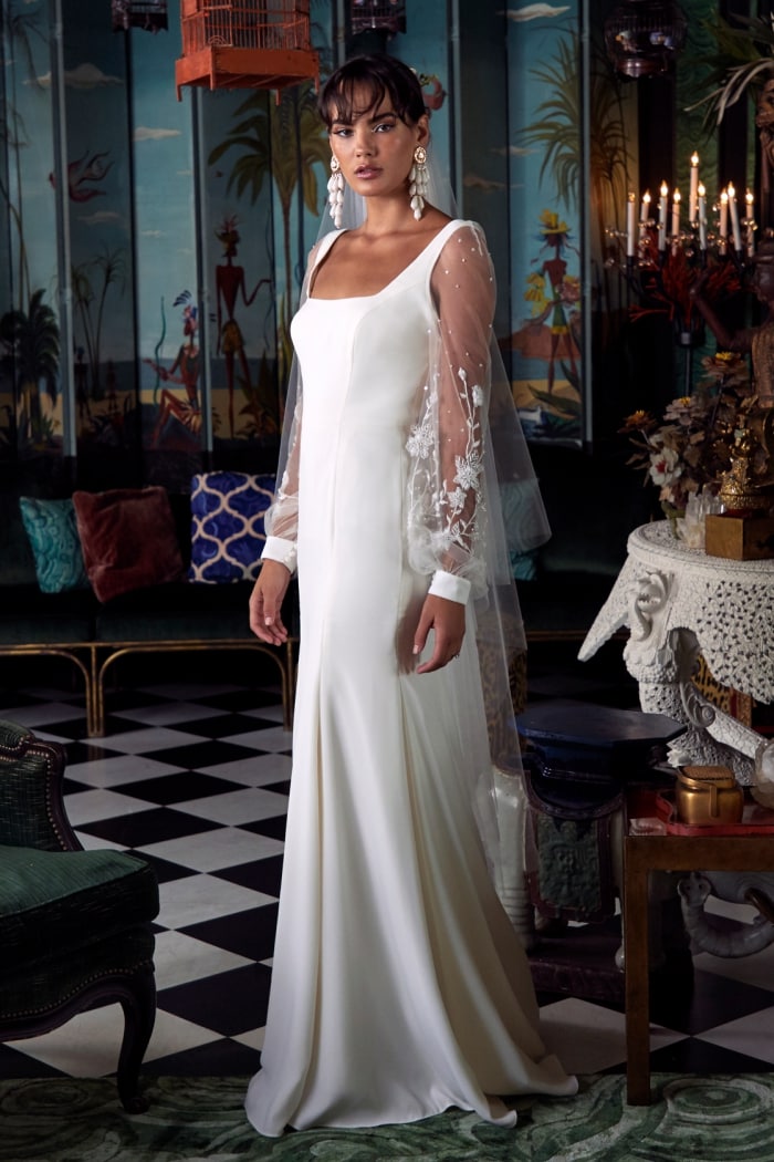 Hampton Square neck long sleeve Wtoo Wedding Dresses Spring 2020