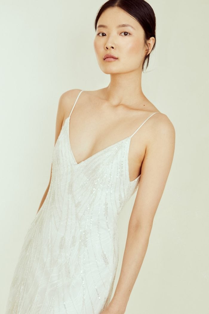 Slip dress wedding dress by Amsale