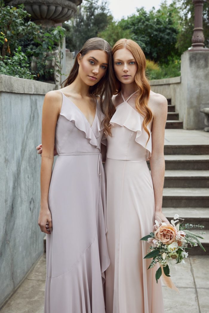 Bridesmaid dresses with ruffles