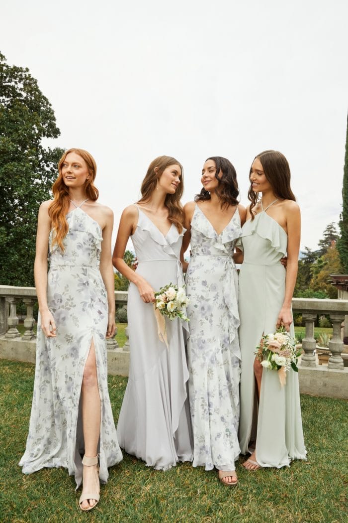 Floral bridesmaid dresses by Jenny Yoo