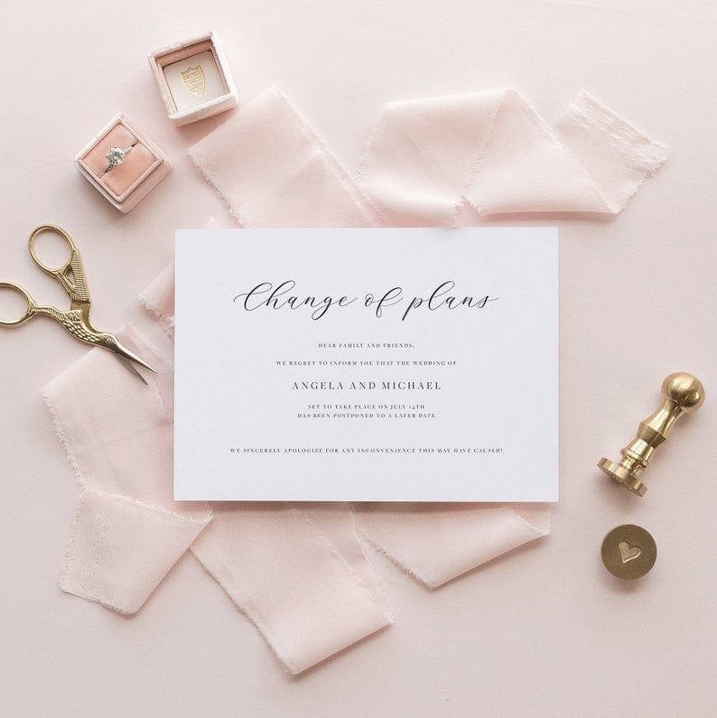 How to Postpone Your Wedding or Event Dress for the Wedding