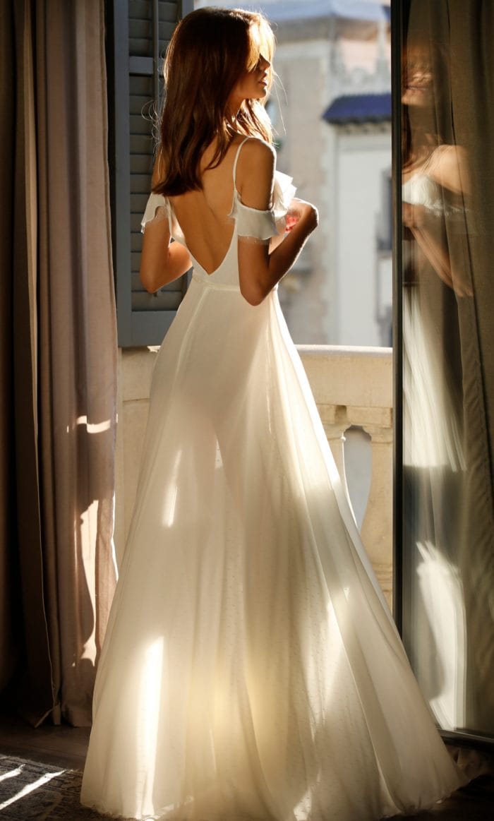 Cold shoulder bridal gown Jolie Bridal