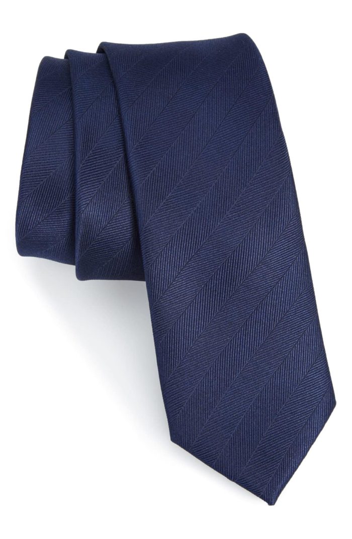 Navy blue tie for groomsmen