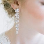 long dangling cz wedding earrings