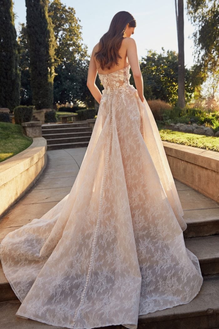 Chantilly Lace Strapless Ballgown