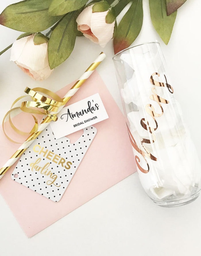 Cups and supplies for bridal showers