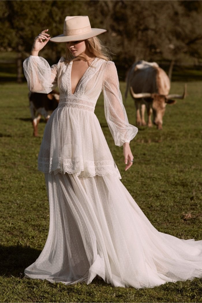 Mesilla Long Sleeve Wedding Dress