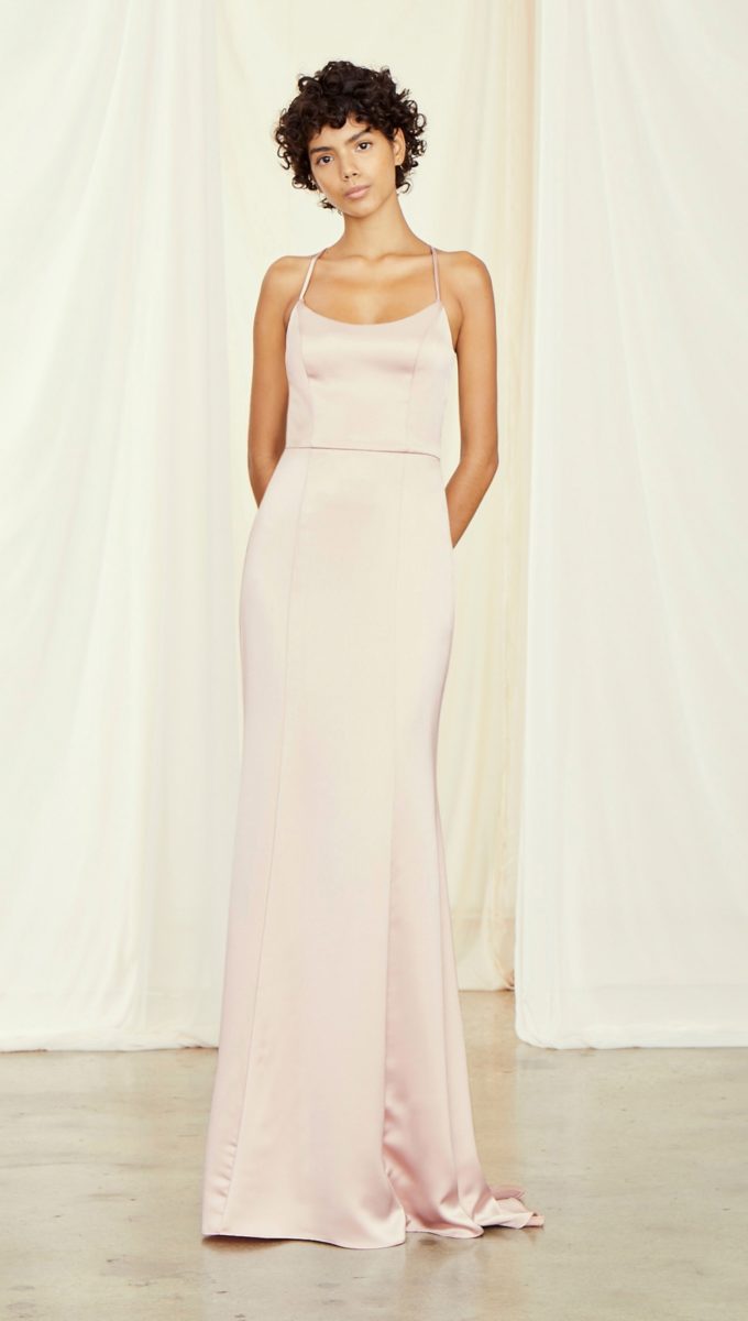 Racerback bridesmaid dress | Everly Amsale