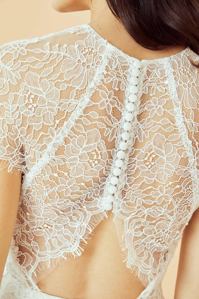 Lace detail and buttons