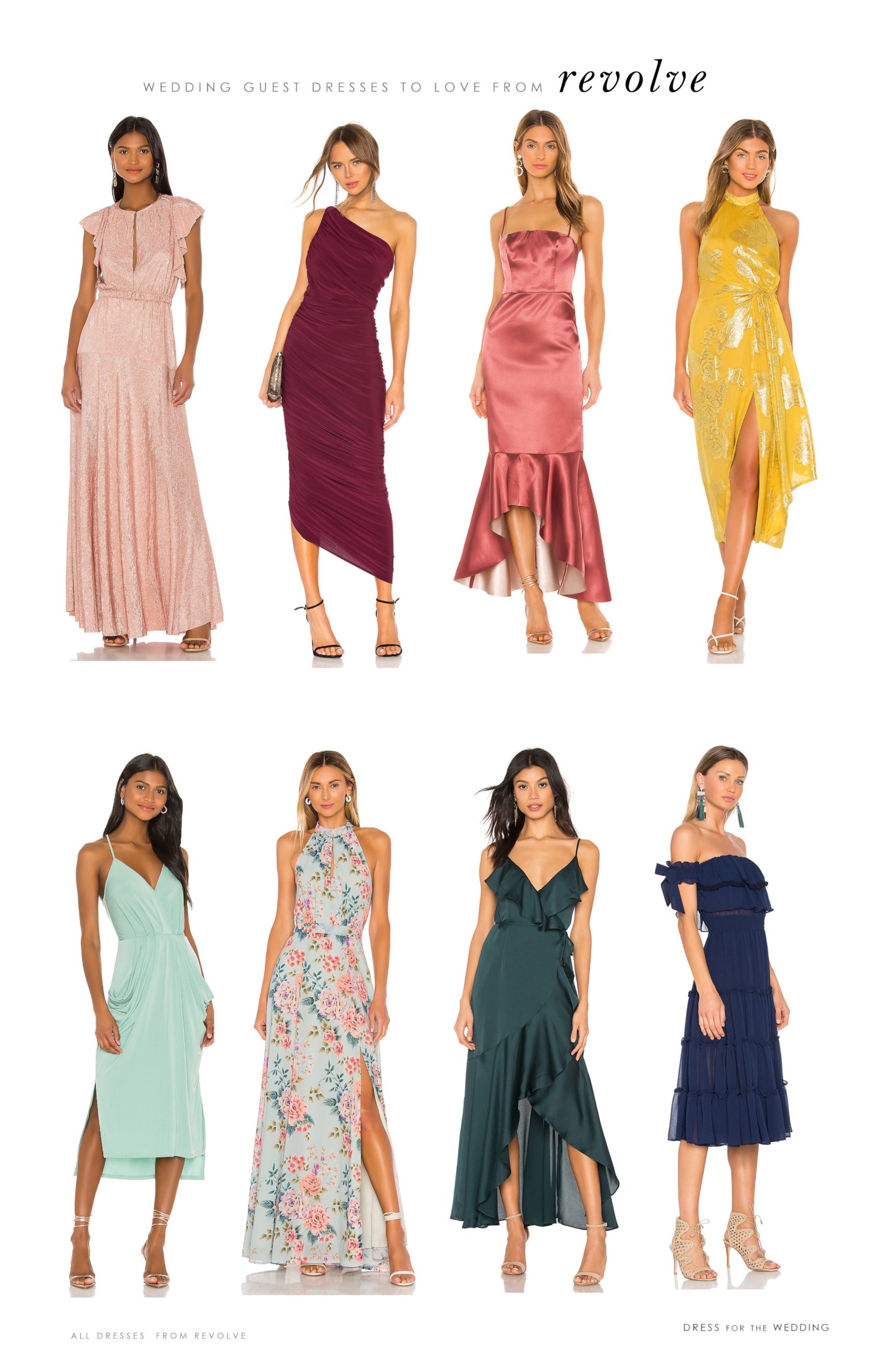 revolve wedding guest dress