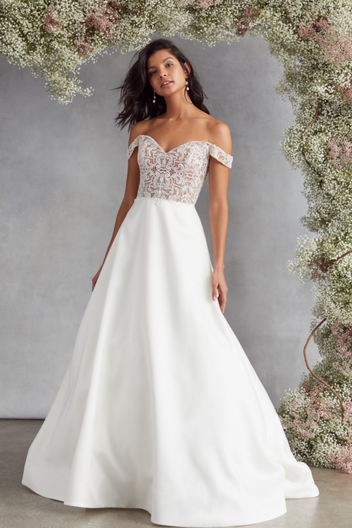 Lacee off the shoulder wedding dress