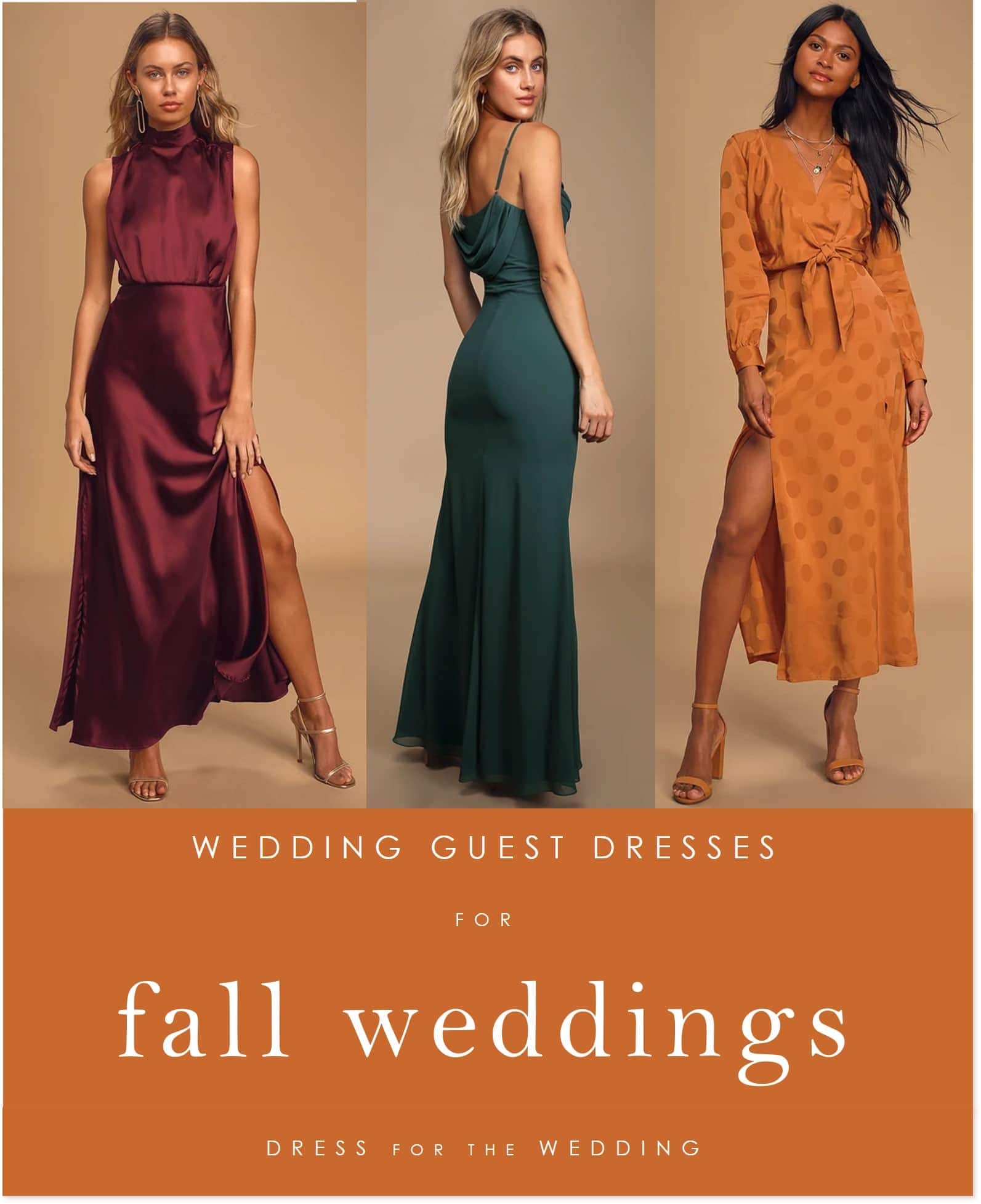 fall wedding guest dresses 2021
