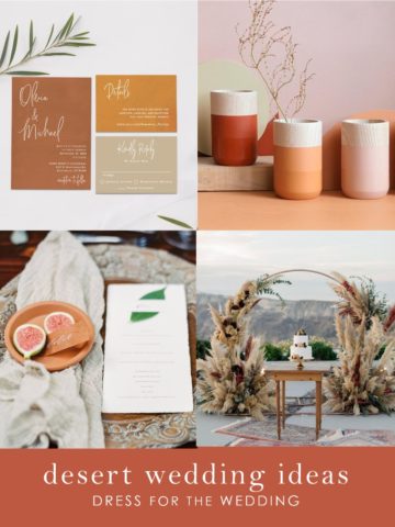 Ideas for a desert wedding theme and color scheme