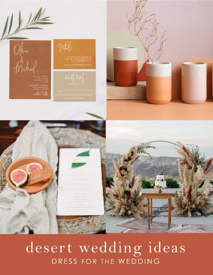 Ideas for a desert wedding theme and color scheme