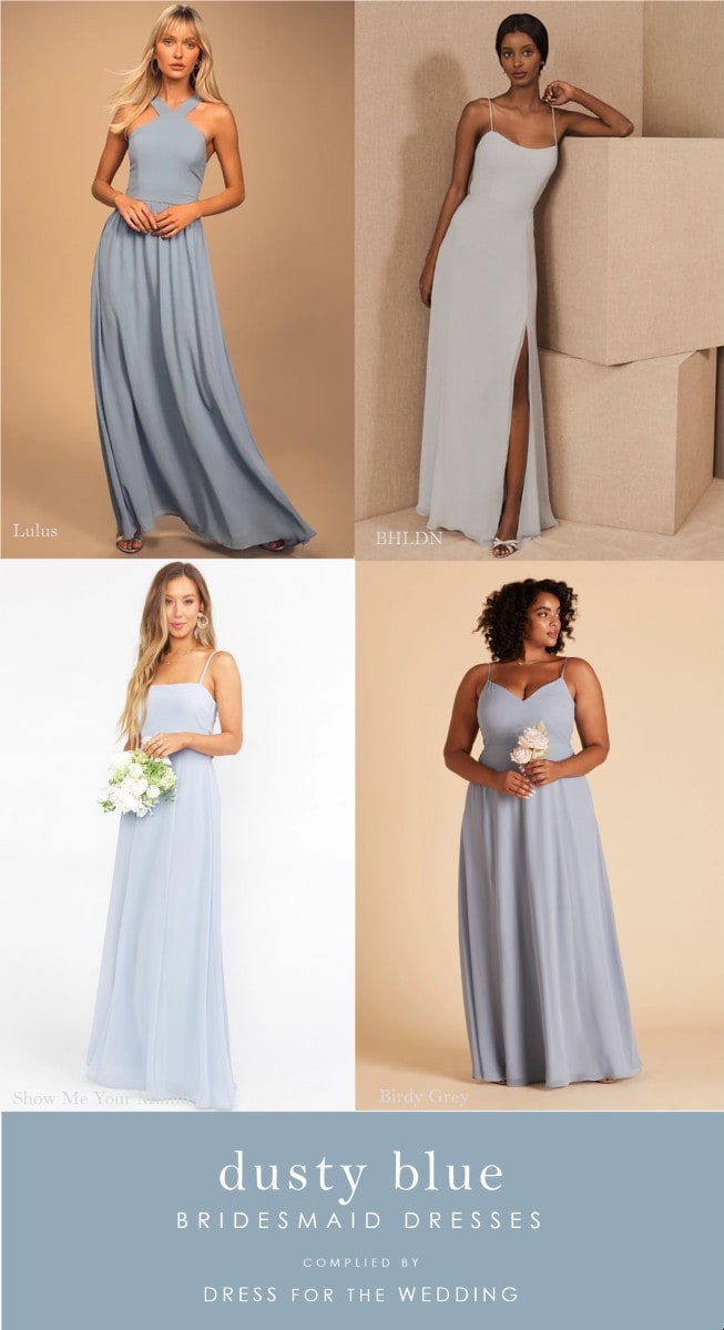 Where to find dusty blue dresses for weddings