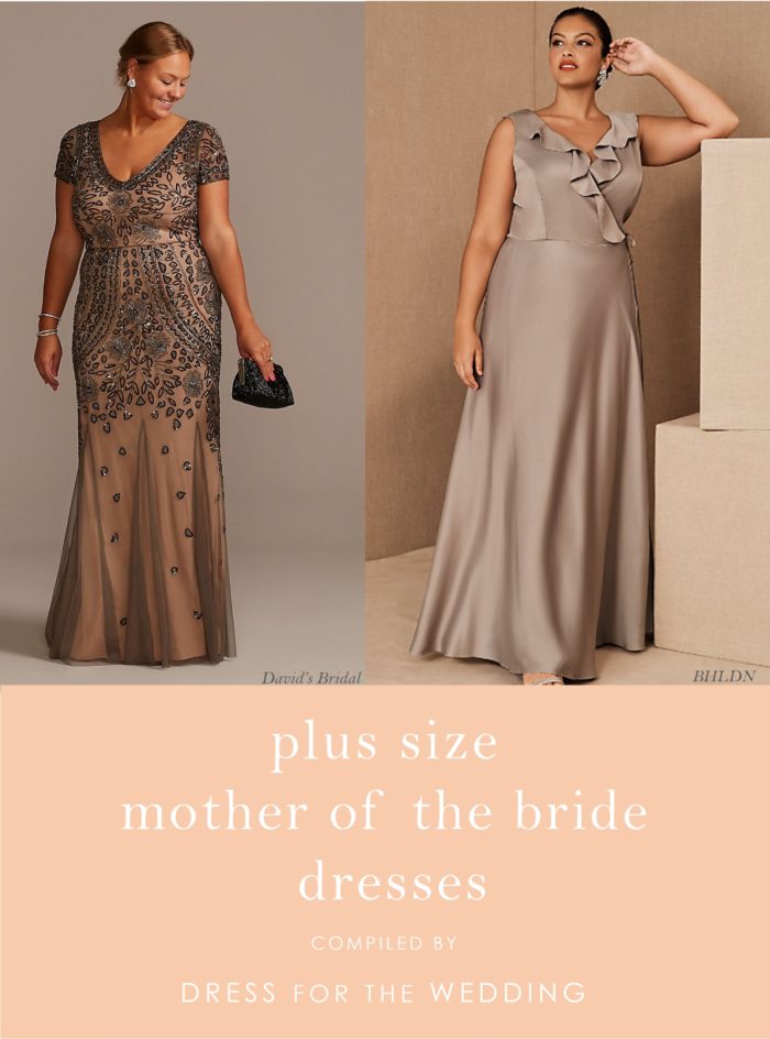 plus size mother groom dresses