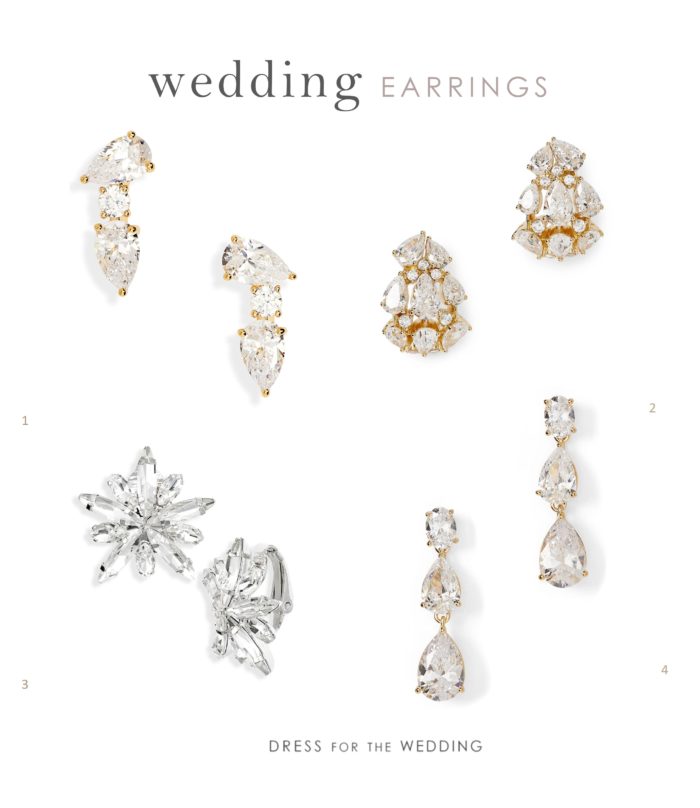 Bridal earrings for weddings