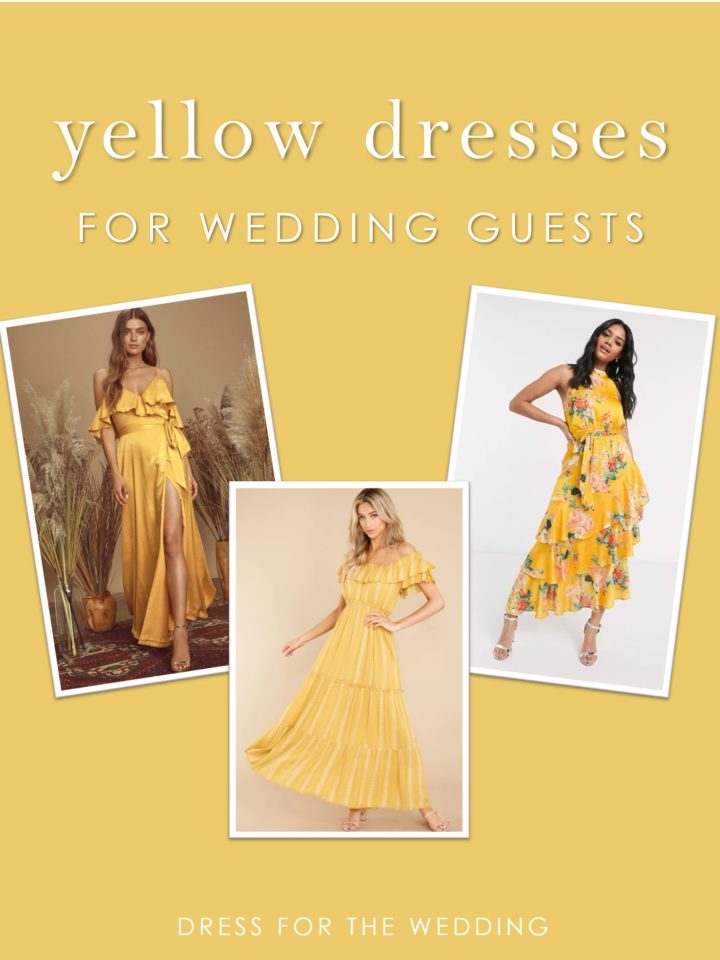 Yellow Wedding Attire Ideas - Dress for the Wedding