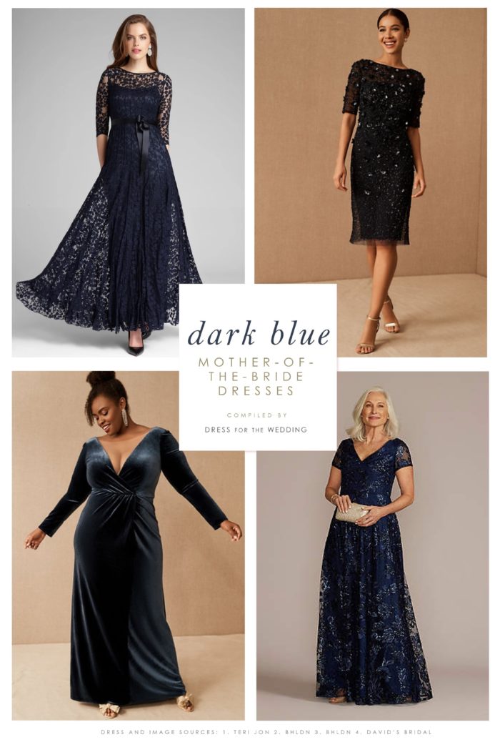 Navy Blue Mother of the Groom Dresses