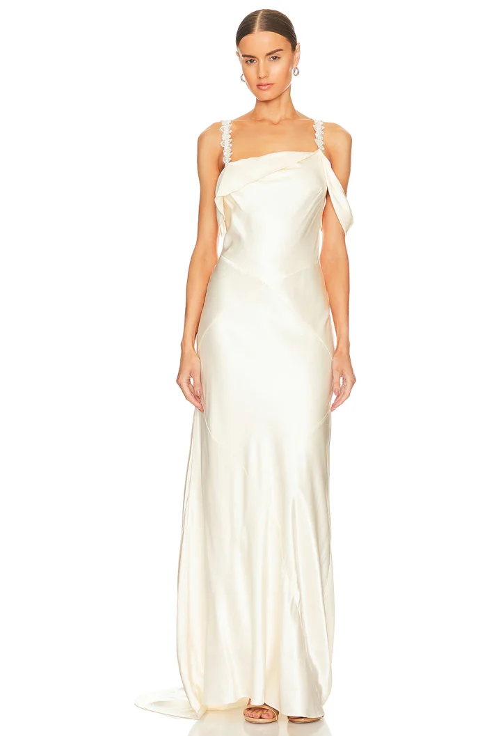 Long Sleeve Sweetheart A-Line Bridal Dress – HAREM's Brides