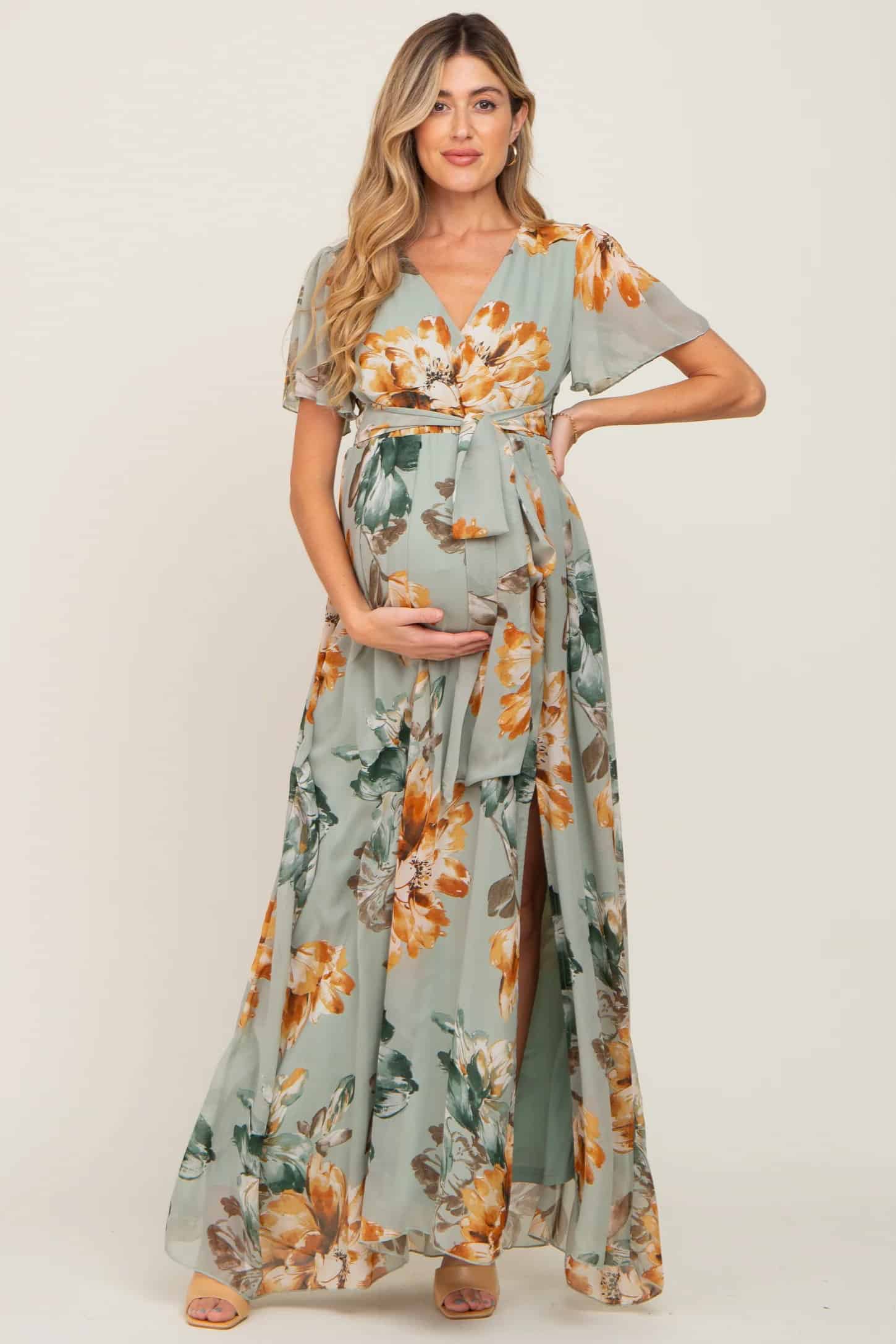 The Most Stylish Maternity Dresses for Wedding Guests - Dress for the ...