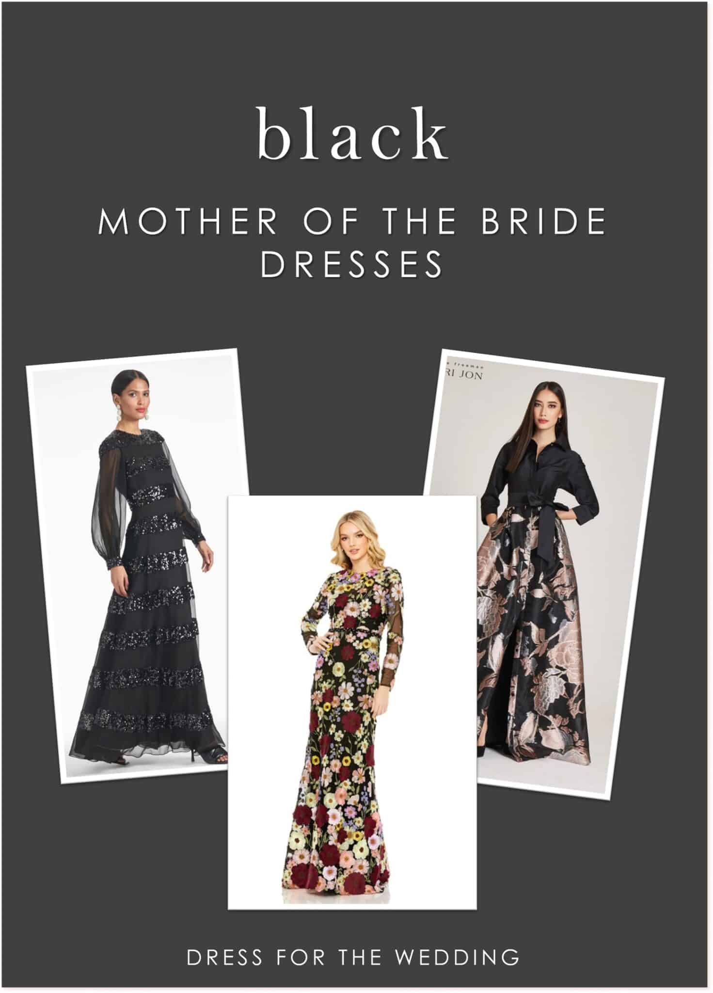 Black Mother of the Bride Dresses Dress for the Wedding